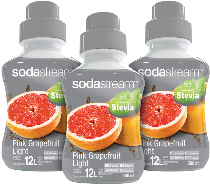 SodaStream Sirup Stevia růžový grep light 500ml 2+1_107842646