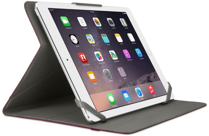 Belkin iPad Air 1/2 pouzdro Athena Twin Stripe, tmavě červená_1226329650