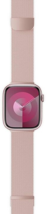 Epico ocelový pásek Milanese+ pro Apple Watch 42/44/45/49mm, růžově zlatá_220519561