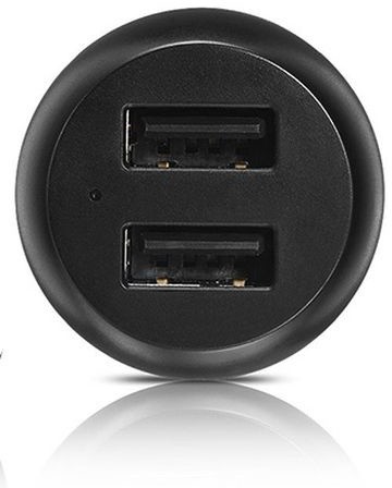 ALCATEL Dual autoadaptér USB 2.1A bez kabelu, černá_444065721