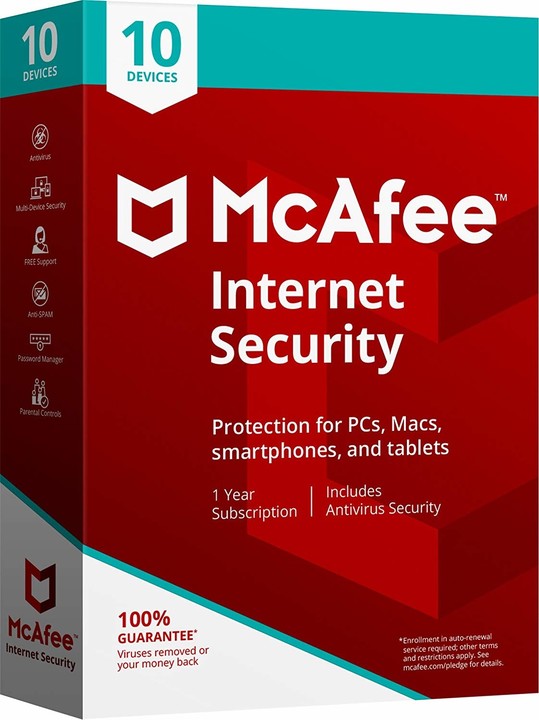 McAfee Internet Security - 10 licencí/1 rok - elektronická_1716183430