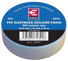 Izolační páska PVC 15mm/10m bílá_135915040