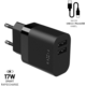 FIXED síťová nabíječka, 2xUSB-A, 17W Smart Rapid Charge, černá + kabel microUSB, 1m_515929434