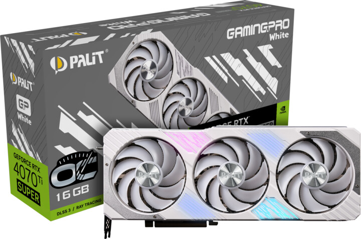 PALiT GeForce RTX 4070 Ti Super GamingPro White OC, 16GB GDDR6X_1074815950