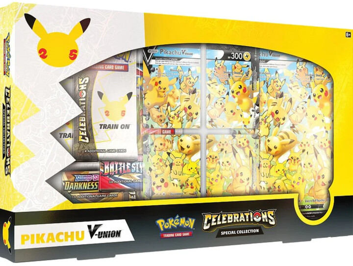 Karetní hra Pokémon TCG: Celebrations Pikachu V-Union Special Collection Box_752385288