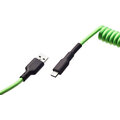 CZC.Gaming Serpent, USB-C/USB-A, 1,5m, zelený_2094015194