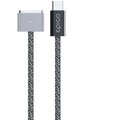 EPICO nabíjecí kabel USB-C - MagSafe 3, opletený, 140W, 2m, šedá_1518062068