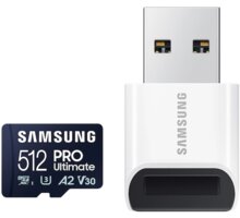 Samsung PRO Ultimate UHS-I U3 (Class 10) SDXC 512GB + USB adaptér MB-MY512SB/WW