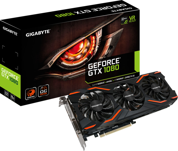 GIGABYTE GeForce GTX 1080 WINDFORCE OC 8G, 8GB GDDR5X_894531625