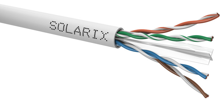 Solarix instalační kabel CAT6 UTP PVC E 500m/cívka_2078205067