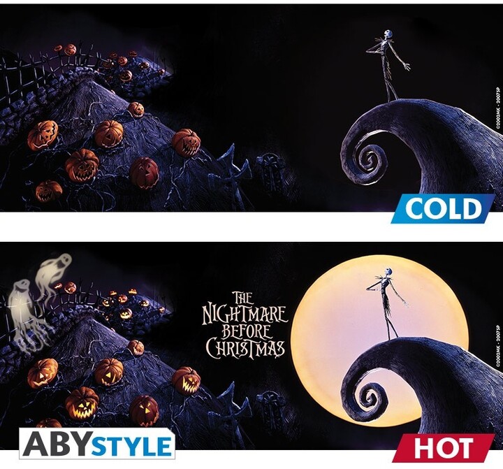 Hrnek Nightmare Before Christmas - Jack &amp; Moon, měnící se, 460ml_908742017