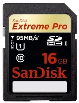 SanDisk SDHC Extreme Pro 16GB 95MB/s UHS-I U3_1121696070