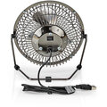 NEDIS stolní USB ventilátor, 15cm, 3W, 1 rychlost, černá_647141125