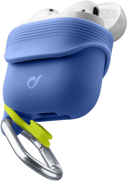 Cellularline Dynamic ochranný kryt pro Apple AirPods s nástavci za ucho, modrá_1550653897