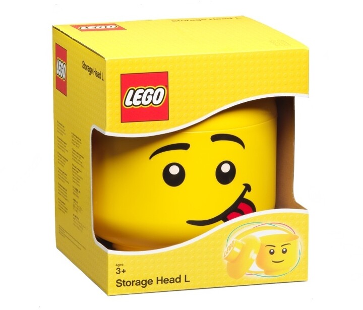 Úložný box LEGO Hlava - silly (L)_250733344