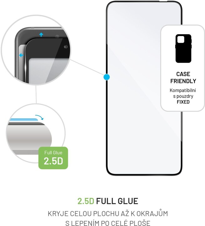 FIXED ochranné sklo Full-Cover pro Motorola Edge 30 Neo, s lepením přes celý displej, černá_1519497660