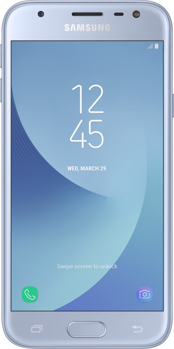 Samsung Galaxy J3 2017 J330 LTE, Dual Sim, stříbrná_1553104800