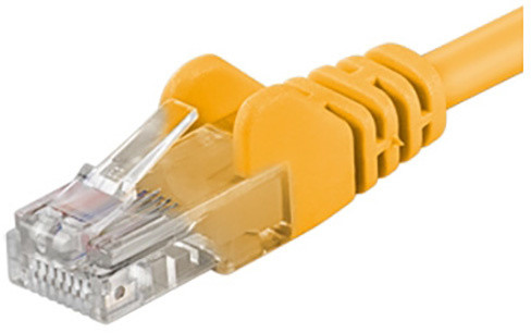 PremiumCord Patch kabel UTP RJ45-RJ45 level 5e, 5m, žlutá