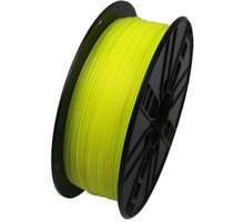 Gembird tisková struna (filament), PLA, 1,75mm, 1kg, fluorescentní žlutá