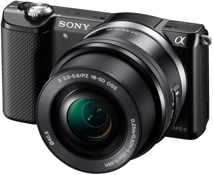 Sony Alpha 5000 + 16-50mm + 55-210mm, černá_1344303158