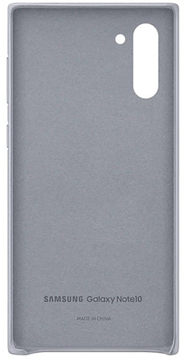 Samsung kožený zadní kryt Leather Cover pro Galaxy Note 10, šedá_1442925978