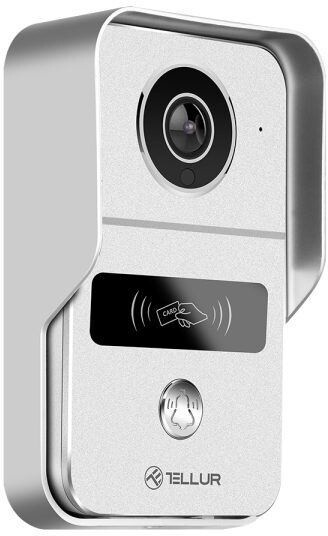 Tellur WiFi Smart Video DoorBell, 1080P, funkce odemknutí, vnitřní zvonek, šedá_2130449167