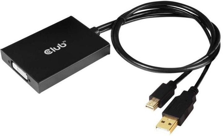 Club3D Adaptér aktivní Mini DisplayPort 1.2 na Dual Link DVI-D Active Adapter, 4k30Hz, 60cm_1617500049