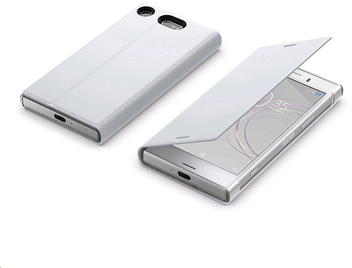 Sony Style Cover Flip pro Xperia XZ1 Compact, bílá_832087825
