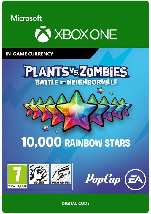 Plants vs Zombies Battle for Neighborville - 10 000 Rainbow Stars (Xbox) - elektronicky_1310506387