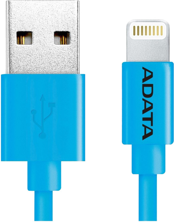 ADATA Synchronizační a napájecí kabel, USB, MFi (iPhone, iPad, iPod), 1m, modrý_414887958