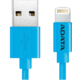ADATA Synchronizační a napájecí kabel, USB, MFi (iPhone, iPad, iPod), 1m, modrý