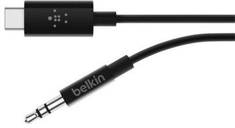Belkin redukce USB-C na Jack 3.5mm stereo. 0,9m, černý_1829936110