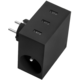 USBEPower HIDE Power Hub charger 3USB/2plugs, černá