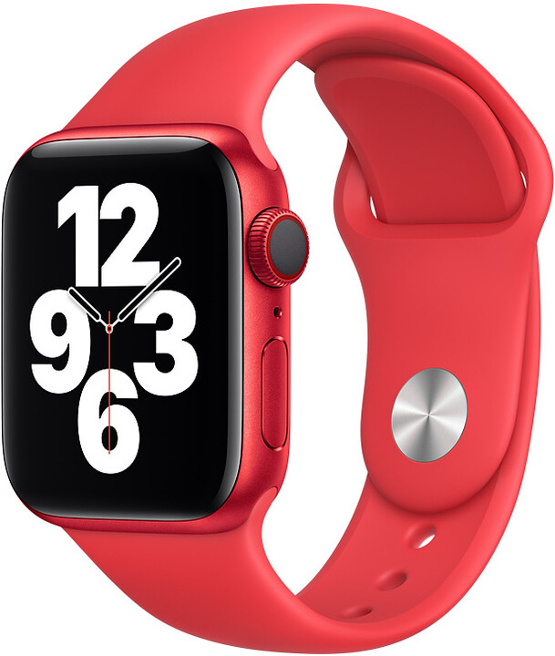 Apple řemínek pro Watch Series, sportovní, 40mm, červená (PRODUCT RED)_1083130145