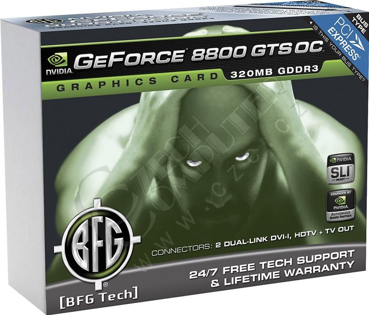 BFG GeForce 8800 GTS OC 320MB, PCI-E_2121293022