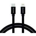 SWISSTEN textilní datový kabel USB-C - Lightning, 1,2m černý_1412772240