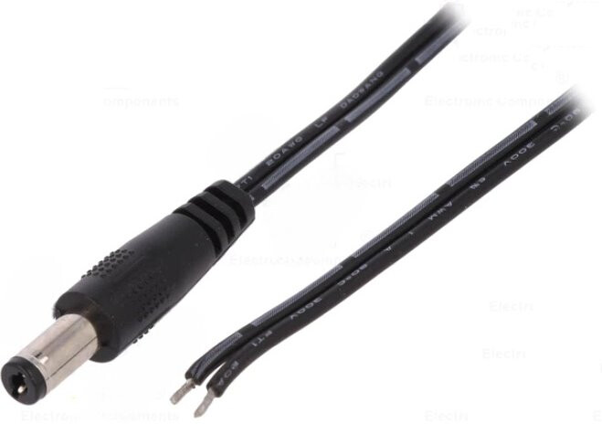 Conexpro DC napájecí, s kabelem, samec, 25cm_1304982270