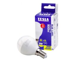Tesla LED žárovka miniglobe BULB, E14, 8W, 3000K, teplá bílá_2090337754