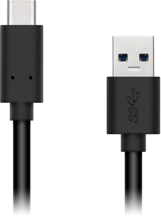 CONNECT IT Wirez USB-C (Type C) - USB, černý, 1 m