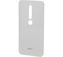 EPICO Pružný plastový kryt pro Nokia 6.1 RONNY GLOSS - bílý transparentní_713188569