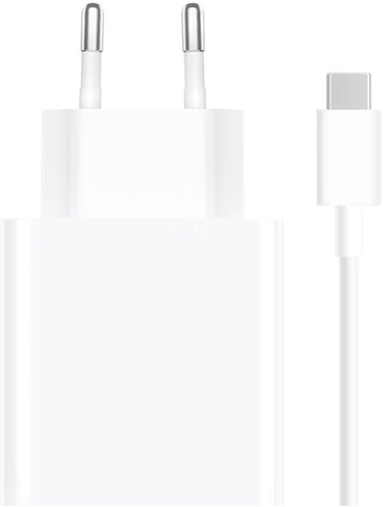 Xiaomi síťová nabíječka, 67W, bílá + USB-C kabel, bílá_302790021