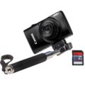 Canon IXUS 170, černá + SD 8GB + selfie stick_1463220168