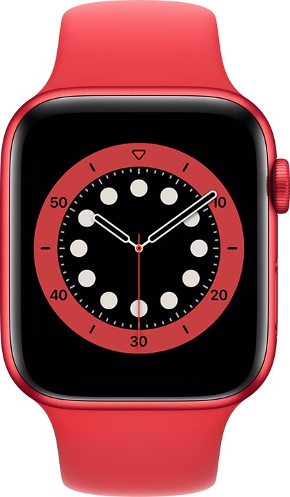 Apple Watch Series 6 Cellular, 44mm, (PRODUCT)RED, (PRODUCT)RED Sport Band - Regular_1081282474