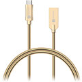 CONNECT IT Wirez Steel Knight Micro USB - USB, metallic gold, 2,1 A , 1 m
