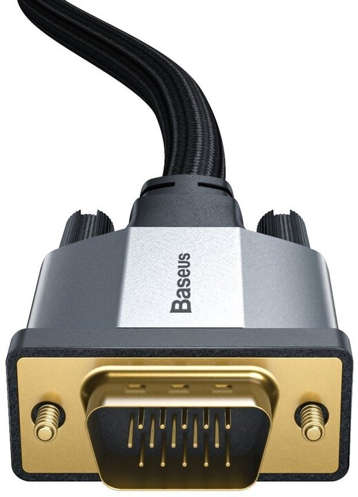 BASEUS kabel Enjoyment Series VGA - VGA, 1m, šedá