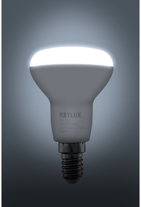 Retlux žárovka RLL 453, LED R50, E14, 8W, denní bílá_1343846107