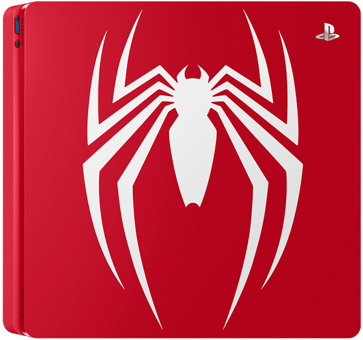 PlayStation 4 Slim, 1TB, červená + Spider-Man Limited Edition_609876313
