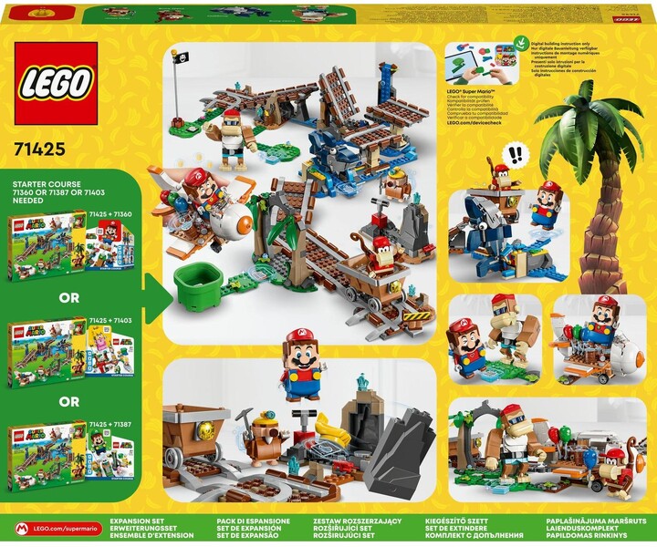 LEGO® Super Mario™ 71425 Diddy Kongova jízda v důlním vozíku – rozšiřující set_80623174