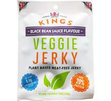 Kings veganský snack - Veggie Jerky, Black Bean, 16x25g