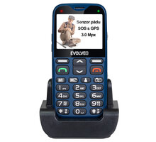 Evolveo EasyPhone XG s nabíjecím stojánkem, Blue_1366937403